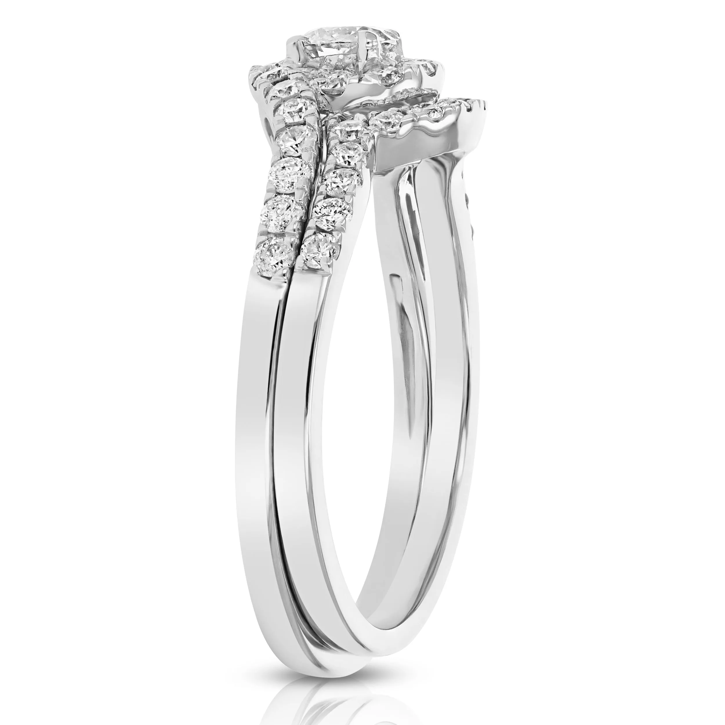 0.75 cttw Diamond Wedding Ring in 14K White Gold