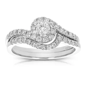 0.75 cttw Diamond Wedding Ring in 14K White Gold
