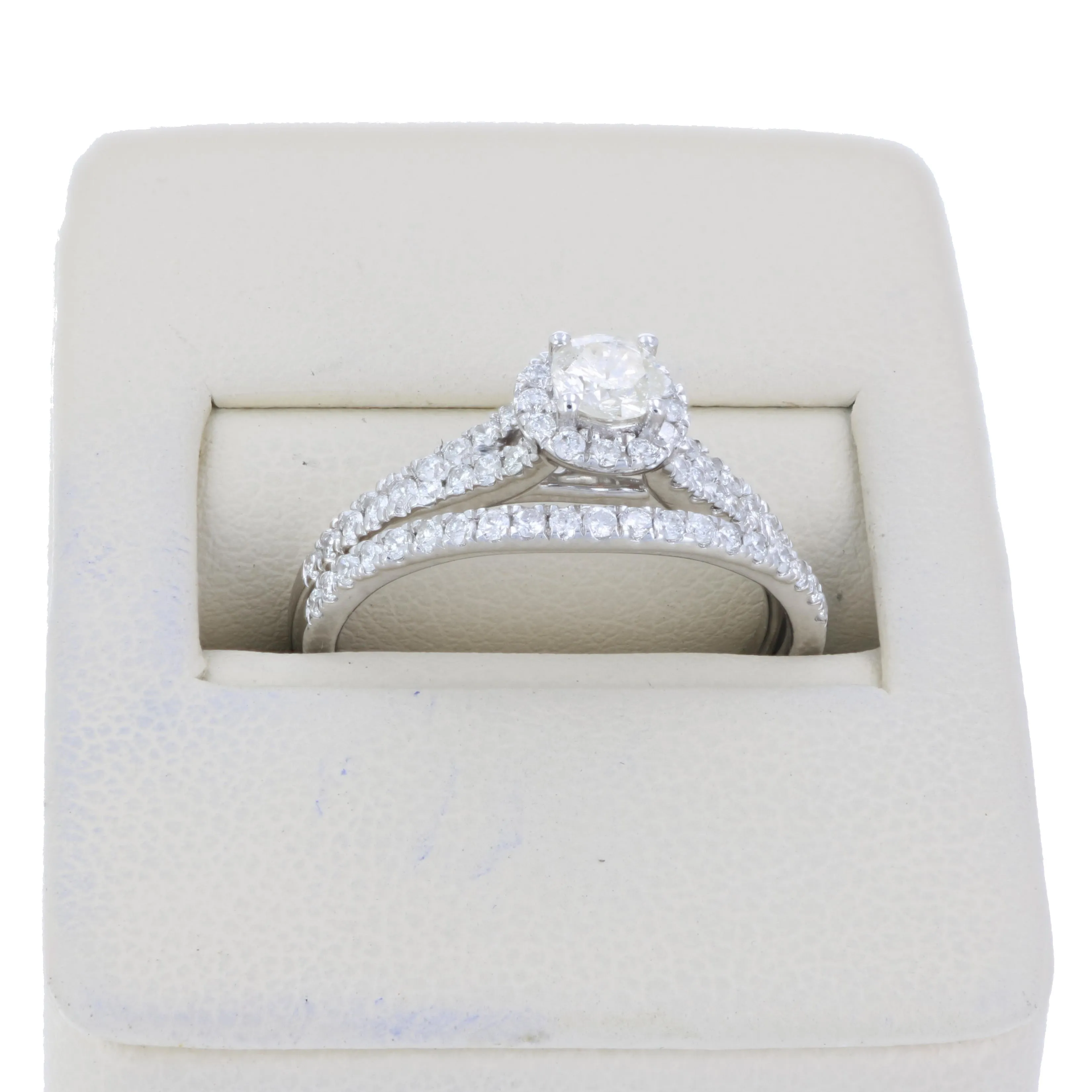 0.75 cttw Diamond Wedding Ring in 14K White Gold