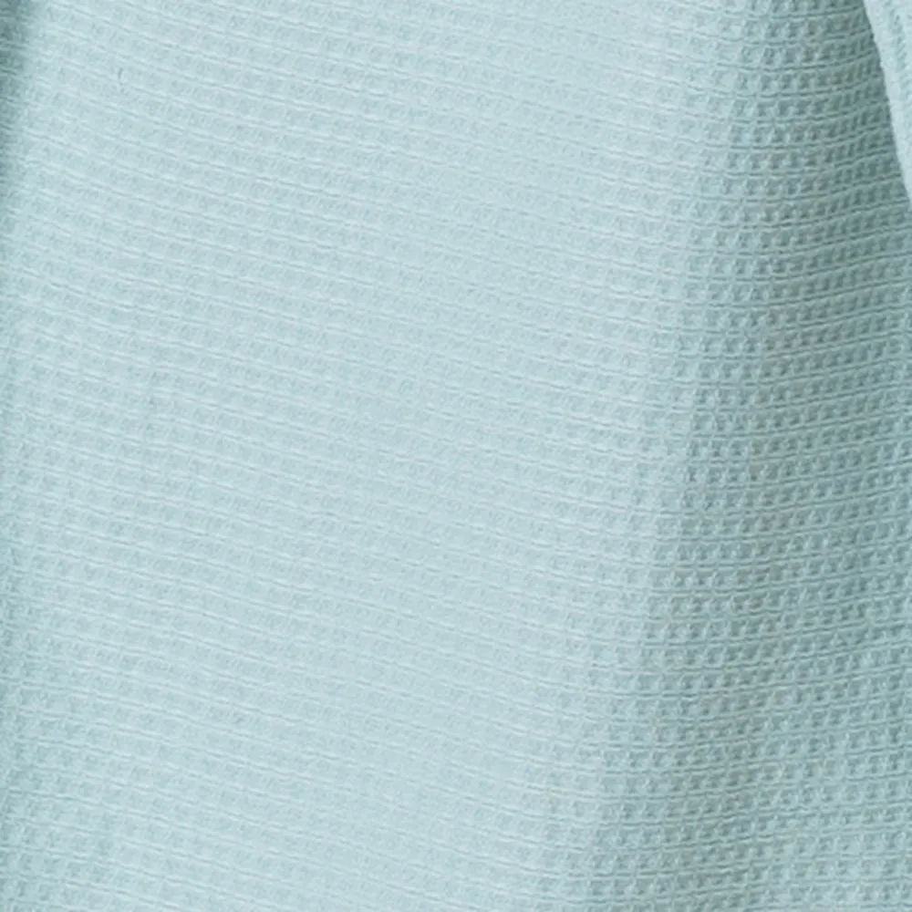 100% Cotton Bathrobe | Waffle Unisex | Ultra Soft | Absorbent | Durable | Extra Large | Aqua