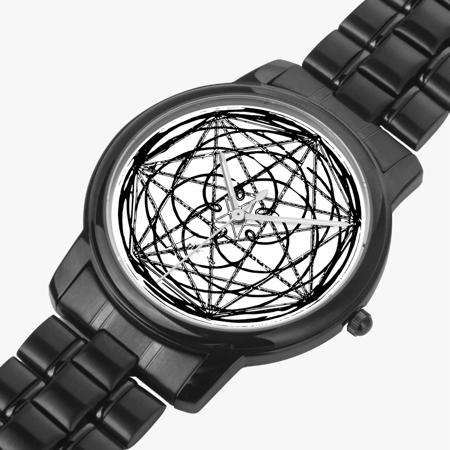 153. Folding Clasp Type Stainless Steel Quartz Watch Cracks in the real