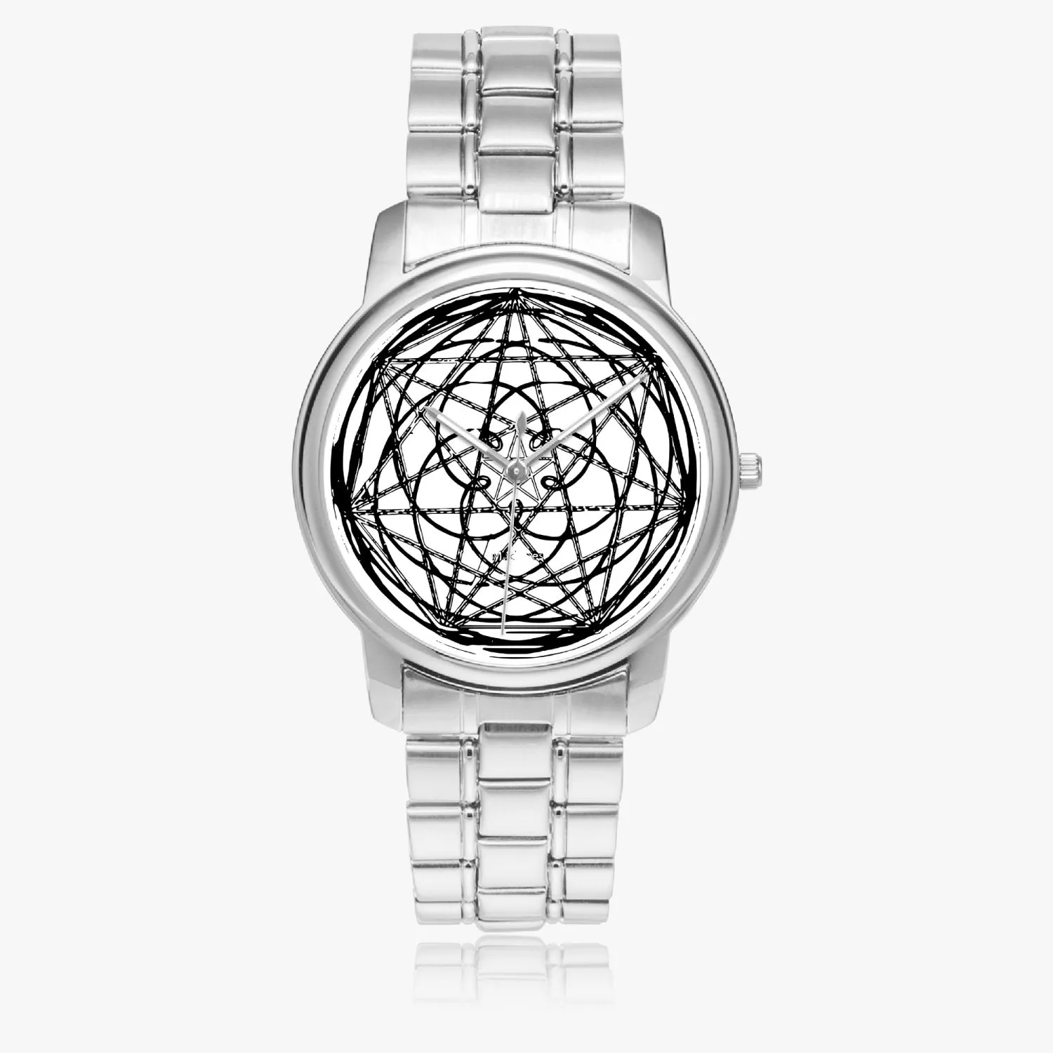 153. Folding Clasp Type Stainless Steel Quartz Watch Cracks in the real