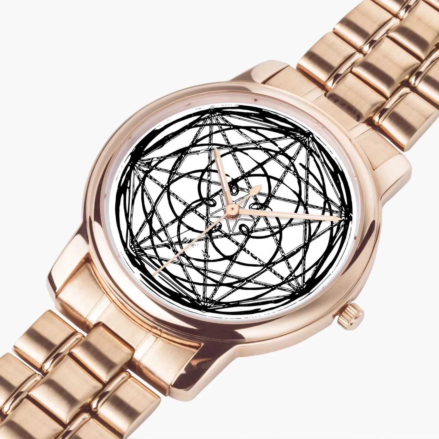 153. Folding Clasp Type Stainless Steel Quartz Watch Cracks in the real