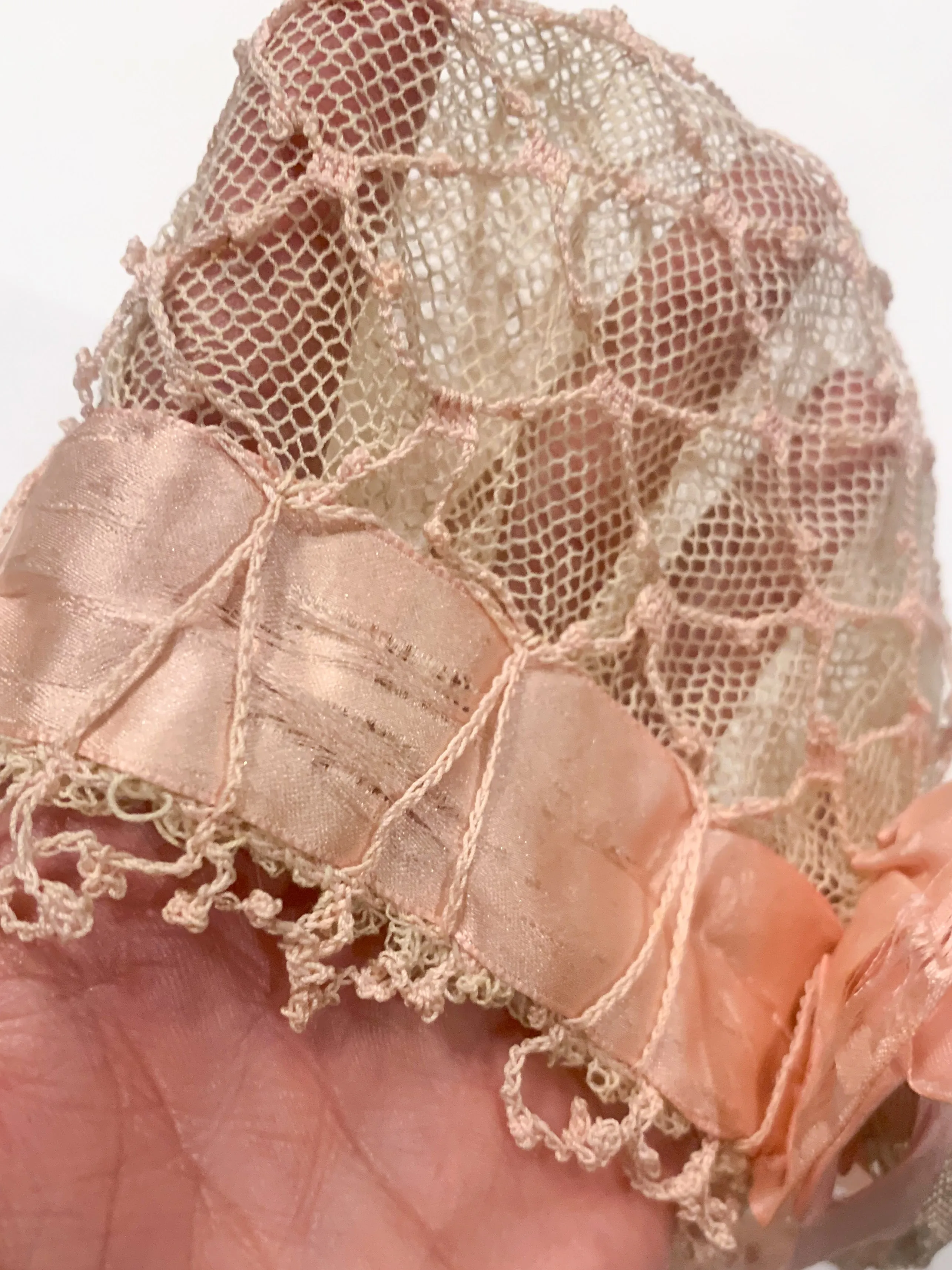 1920s Mesh & Lace Skullcap