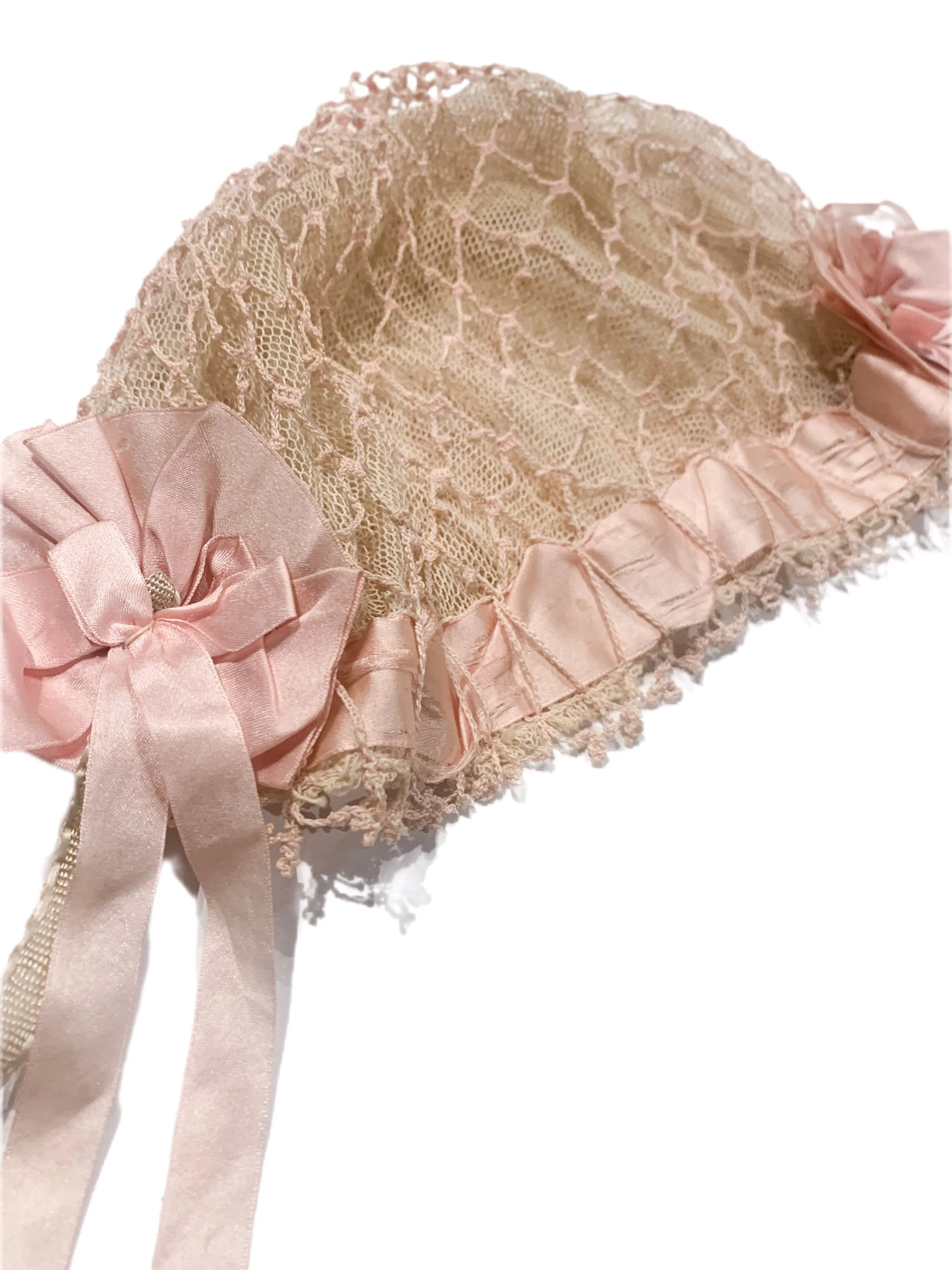 1920s Mesh & Lace Skullcap