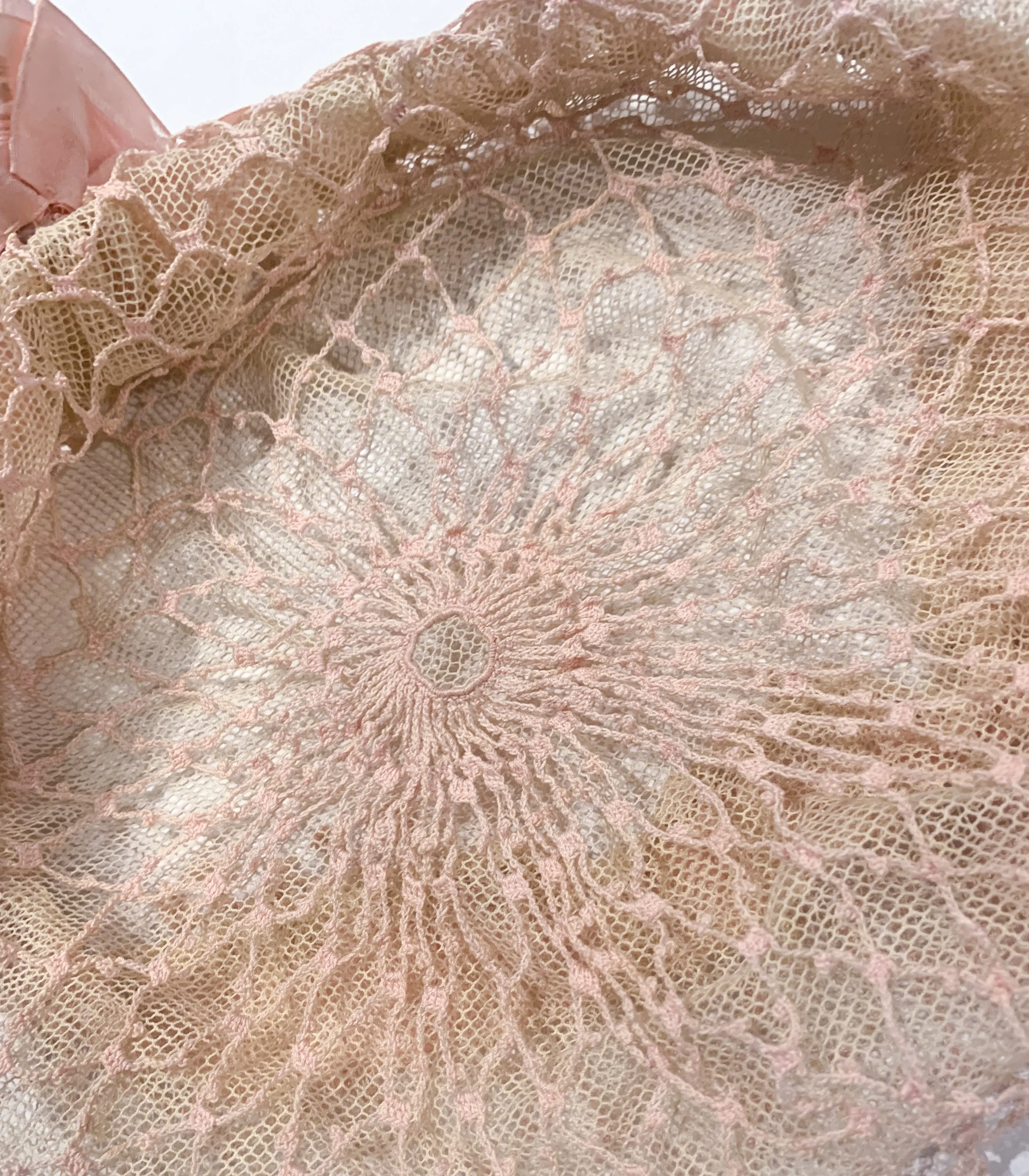 1920s Mesh & Lace Skullcap