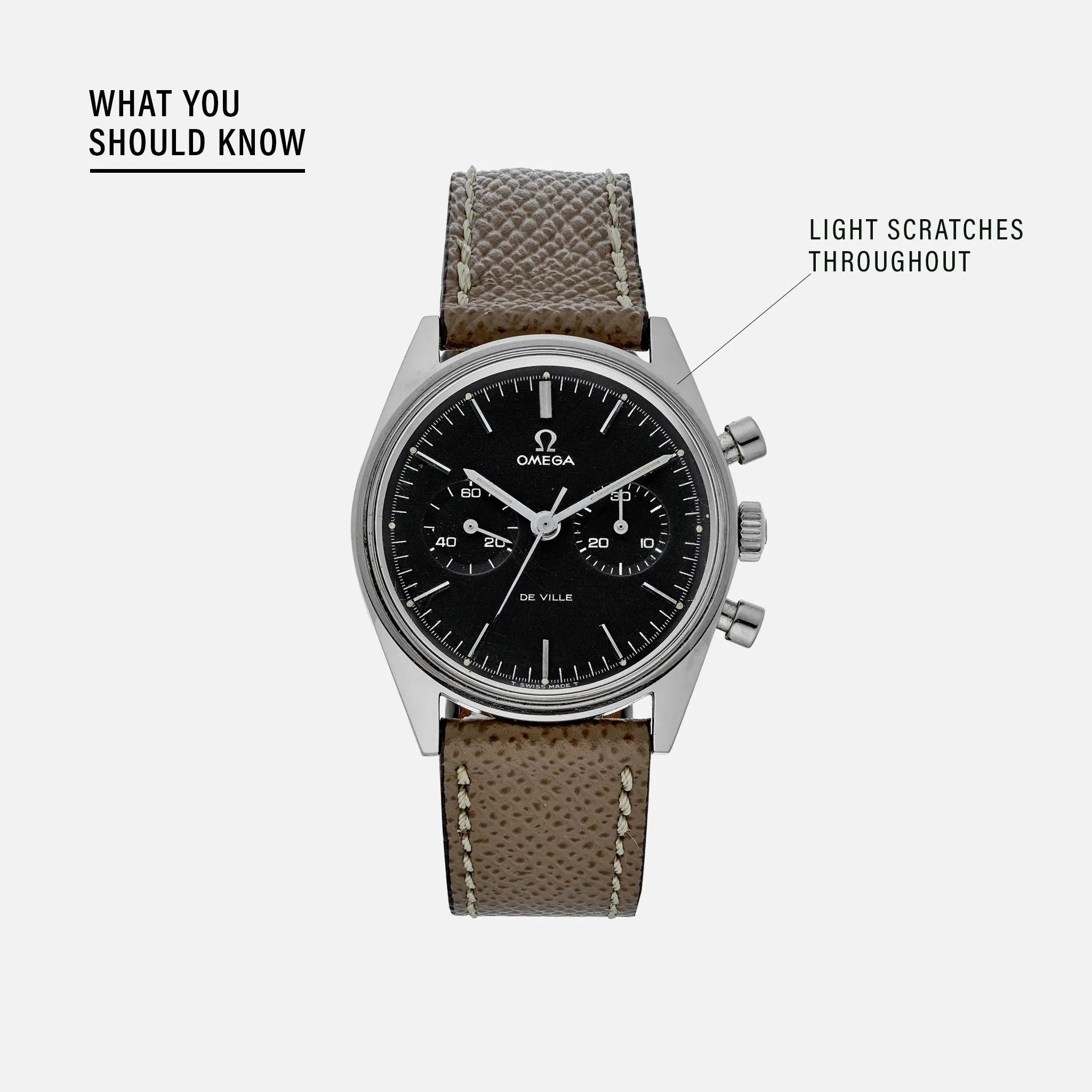 1960s Omega DeVille Chronograph Reference 145.017