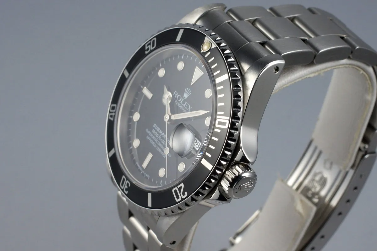 1995 Rolex Submariner 16610 with RSC Papers