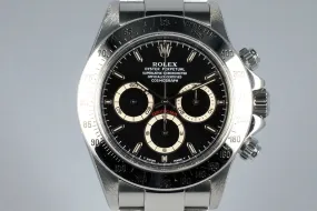 1997 Rolex SS Zenith Daytona 16520 Black Dial