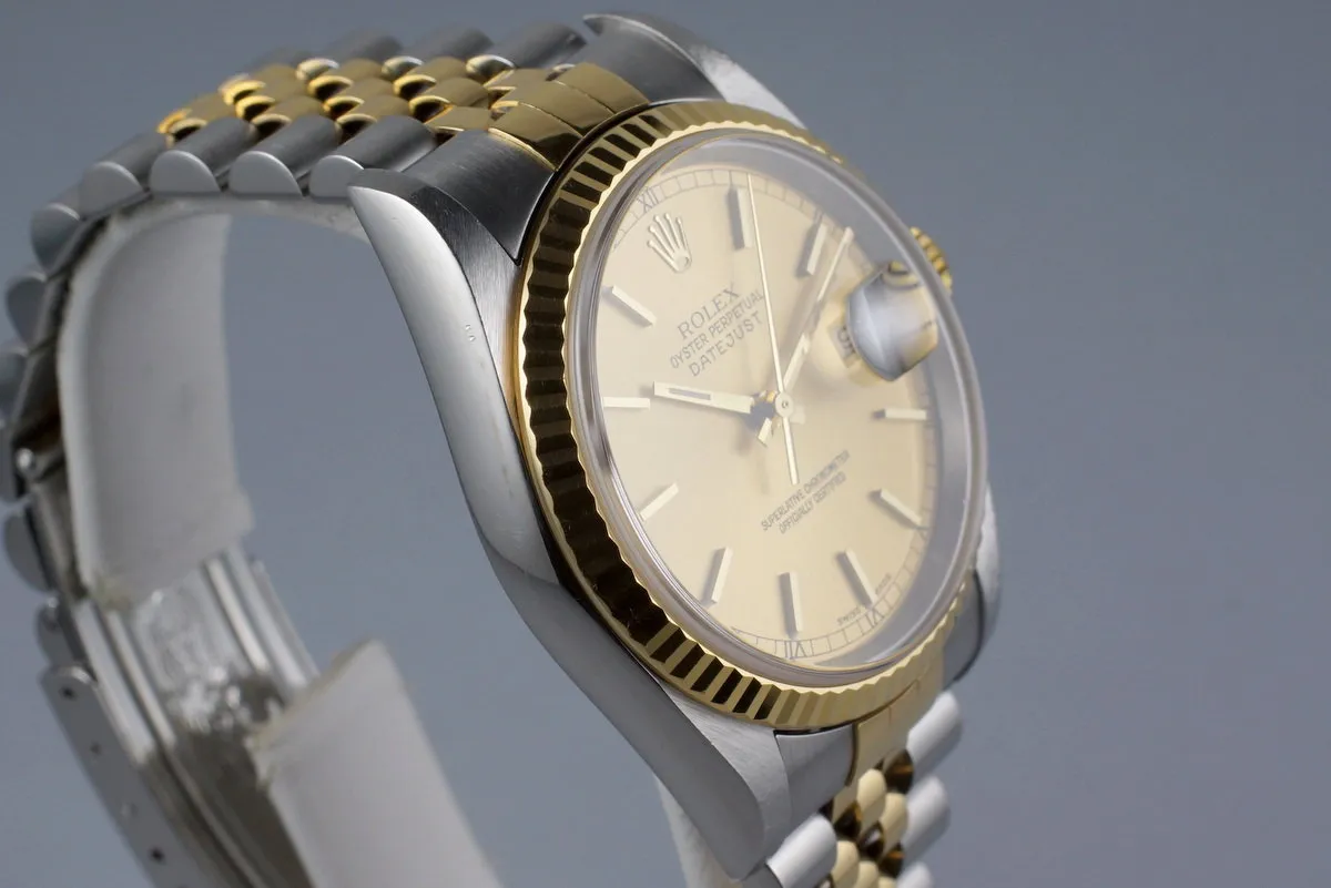 2002 Rolex Two Tone DateJust 16233