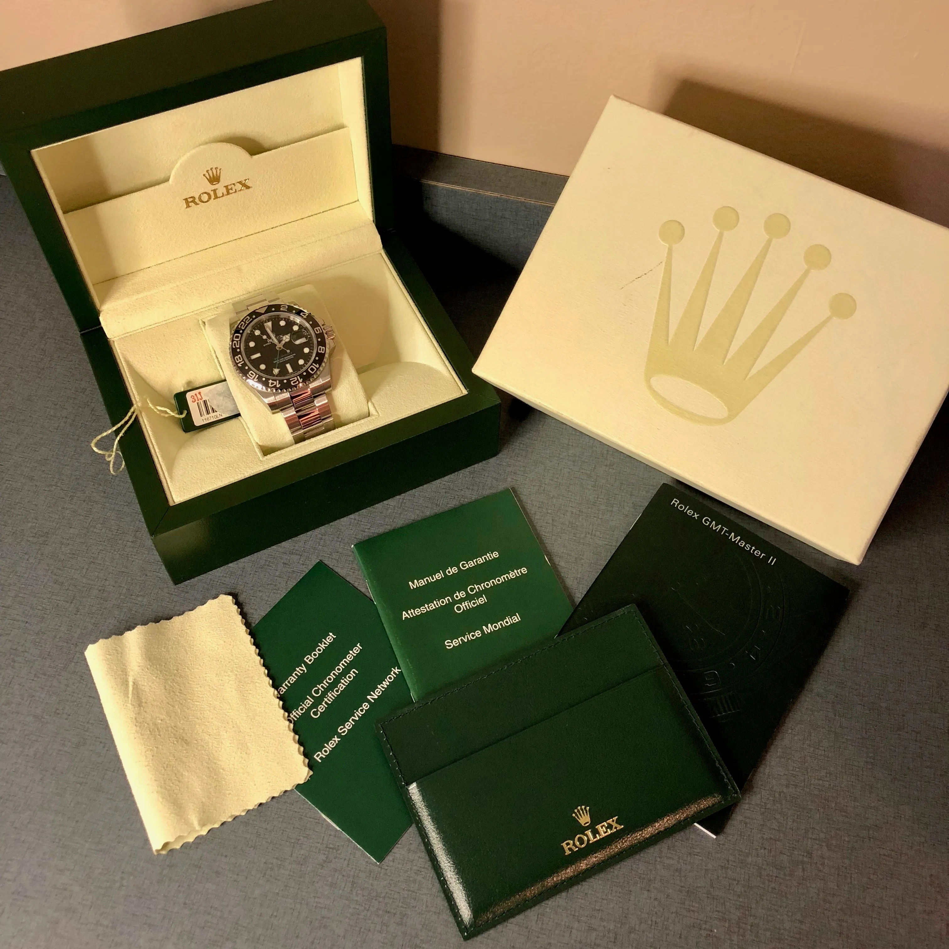 2006 Rolex GMT Master II 116710 Ceramic Steel Automatic Z Series Wristwatch
