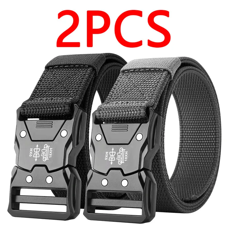 2PC Tactical Waist Belt  Durable Automatic Buckle Perfect for Outdoor