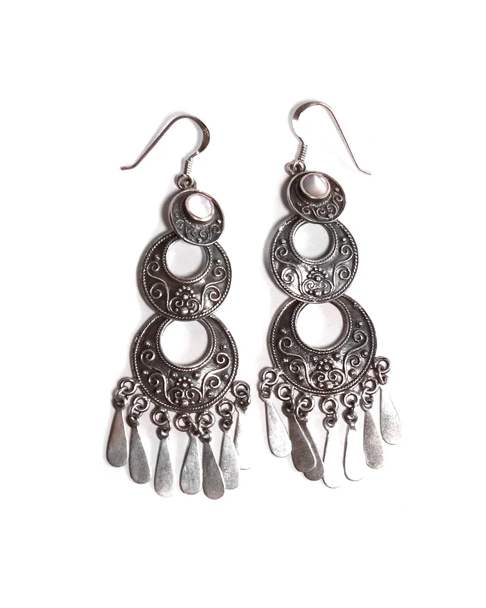 3-Tier Filigree Earrings