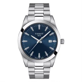 40mm Gentleman Blue Dial Watch in Stainless Steel with Bracelet
