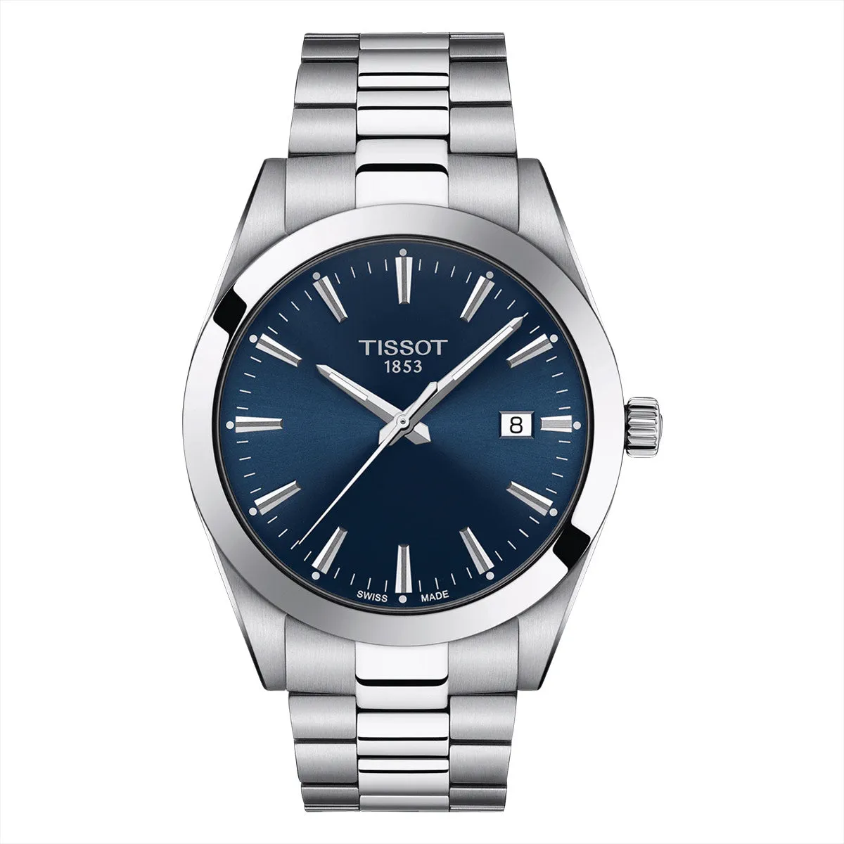 40mm Gentleman Blue Dial Watch in Stainless Steel with Bracelet