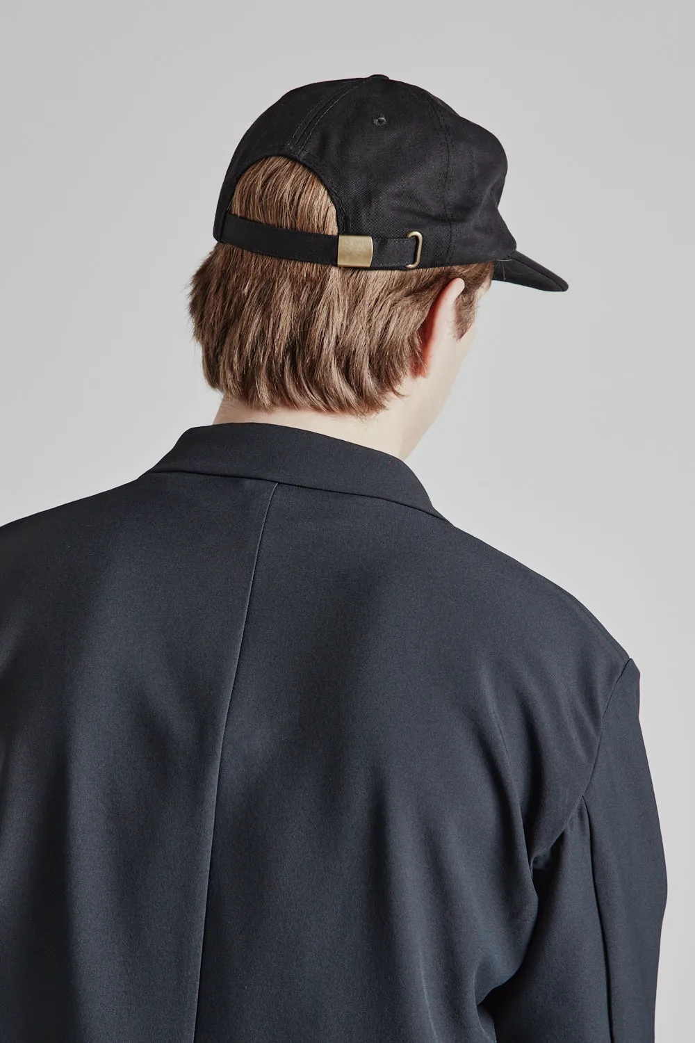 6 Panel Tiny Stack Hat - Black