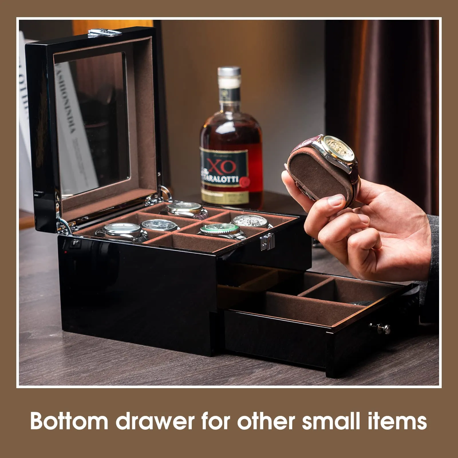 6 Slots Wooden Watch Box for Men | ProCase