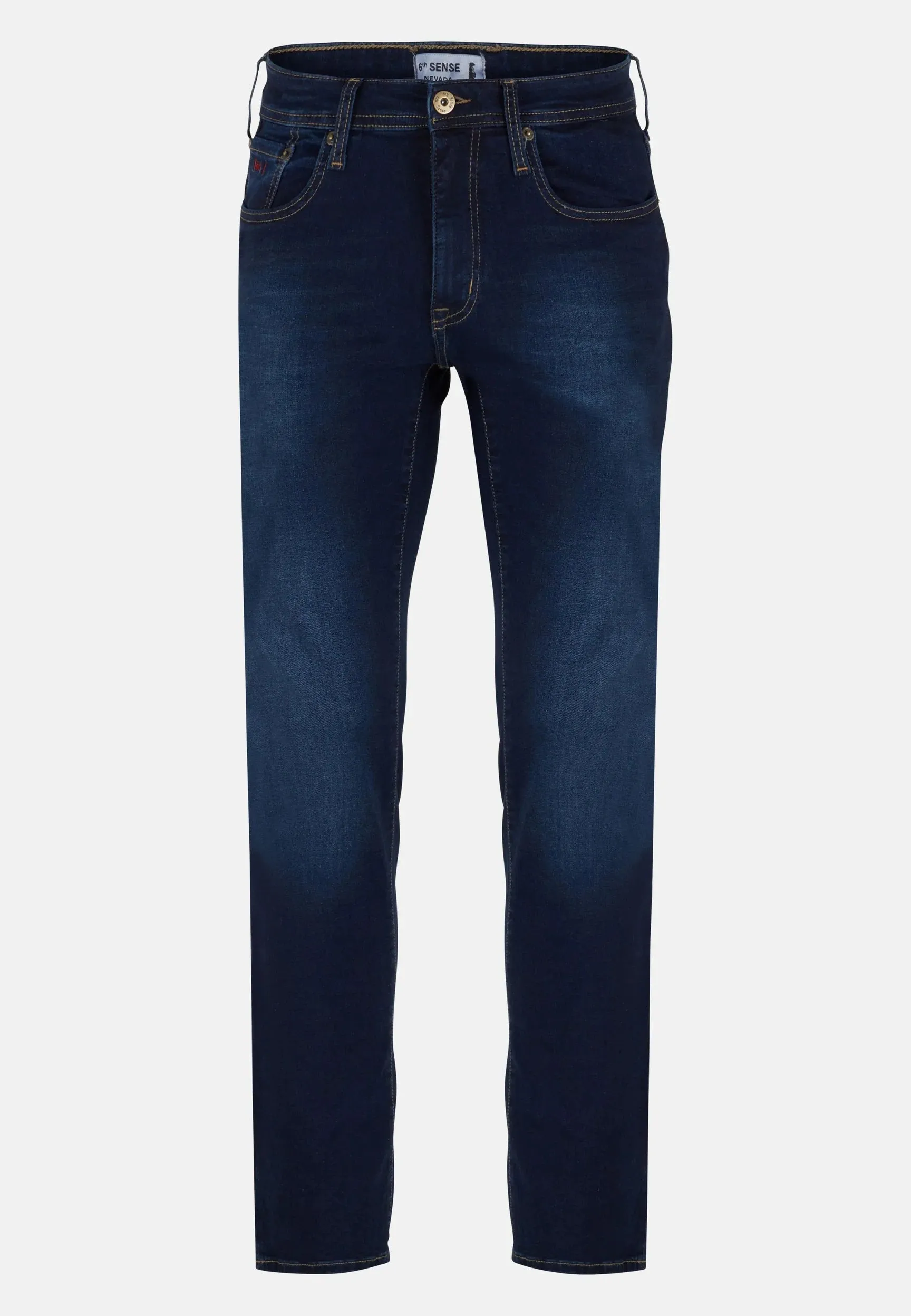 6th Sense Nevada Stretch Straight Cut Jeans - Blue Black