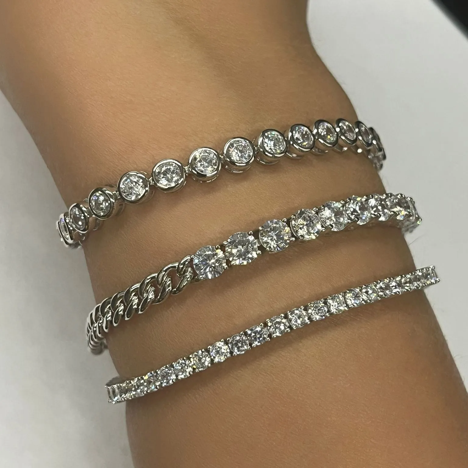 7 Carat Modern Tennis Bracelet