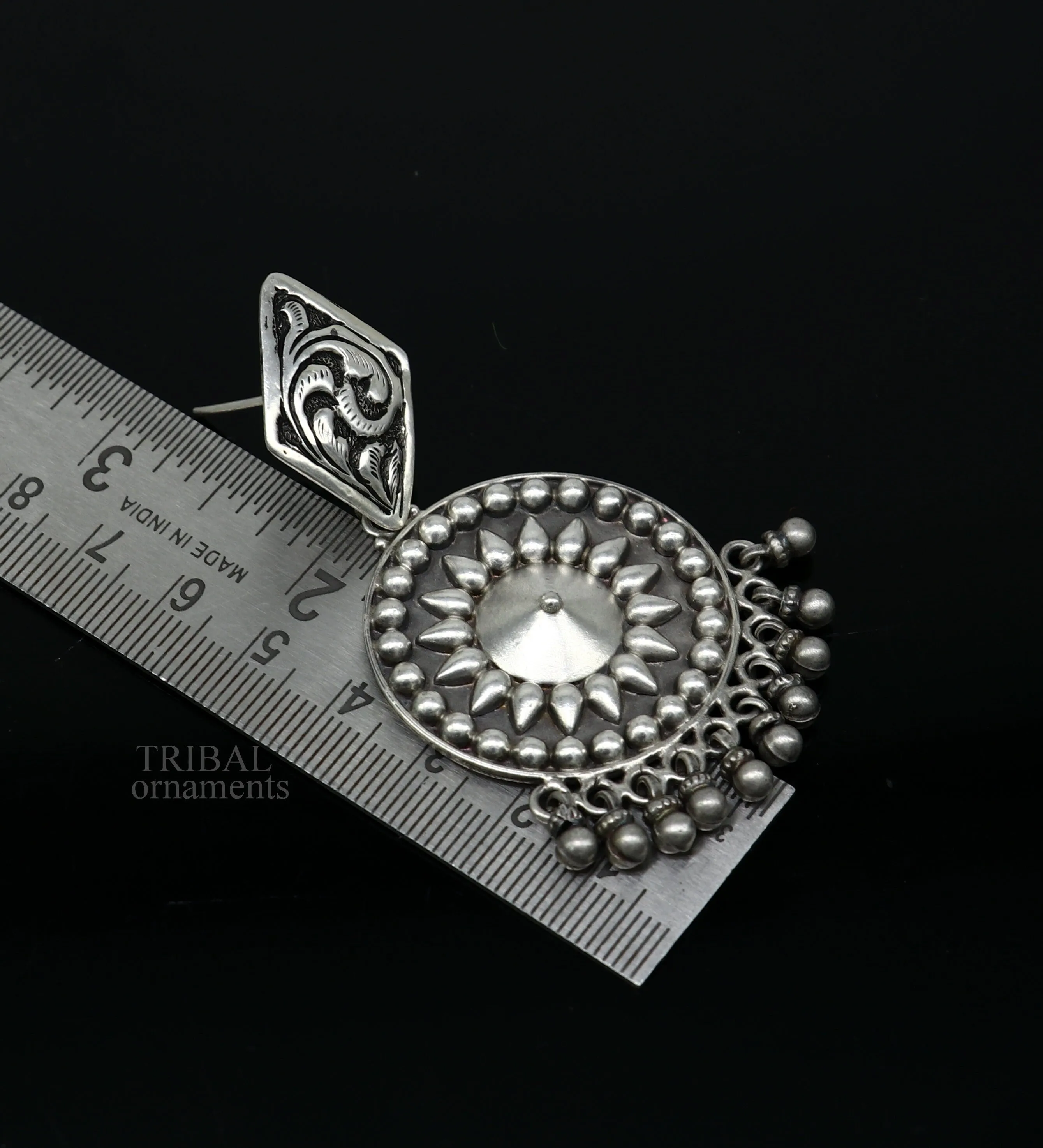 925 Sterling silver handmade flower design stud earrings hanging drops, excellent customized penalized bridesmaid girls jewelry ear1092