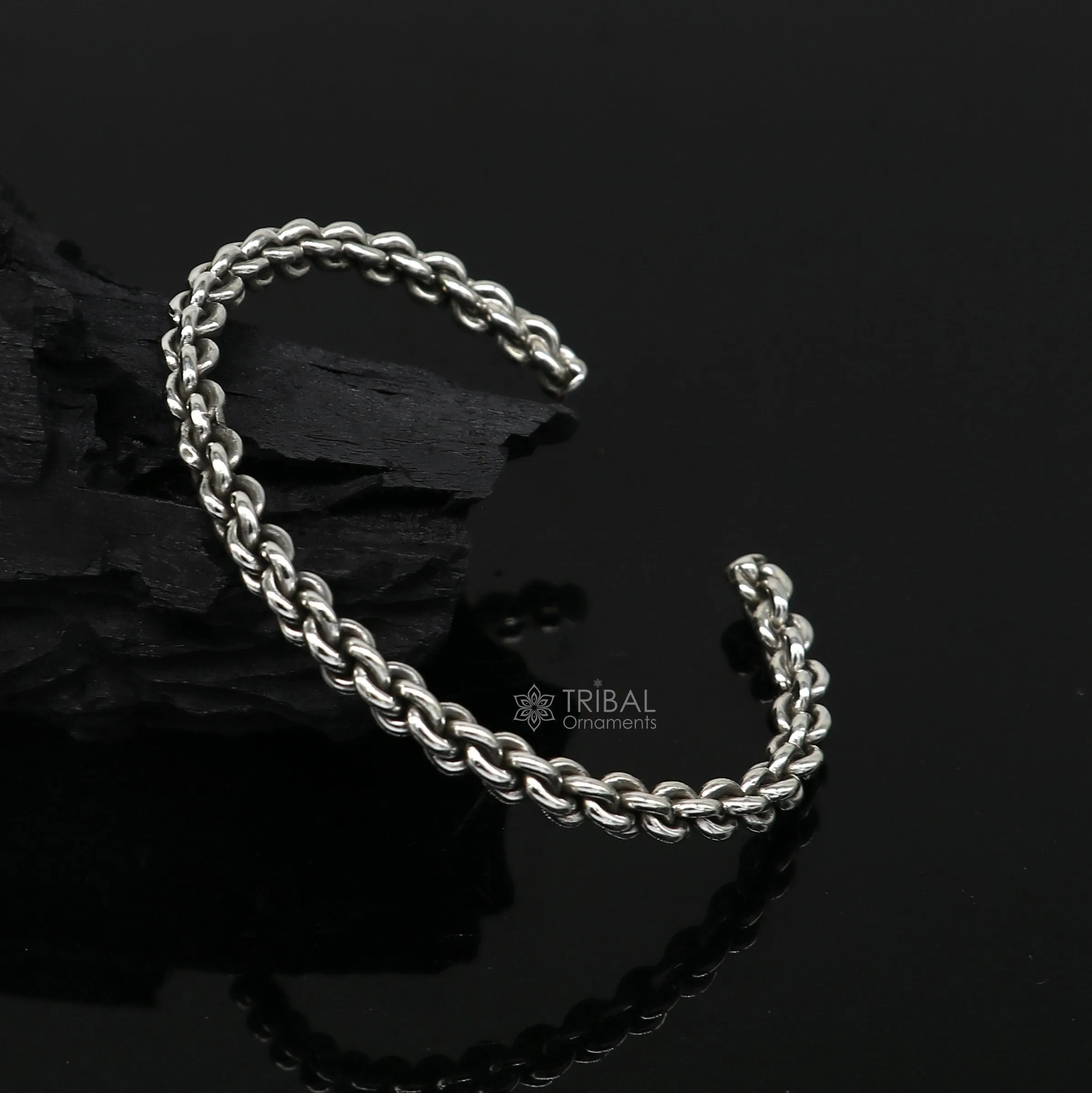 925 sterling silver handmade Unique stylish design fashion kada cuff bracelet, cuff kada unsex gifting jewelry solid silver kada cuff155