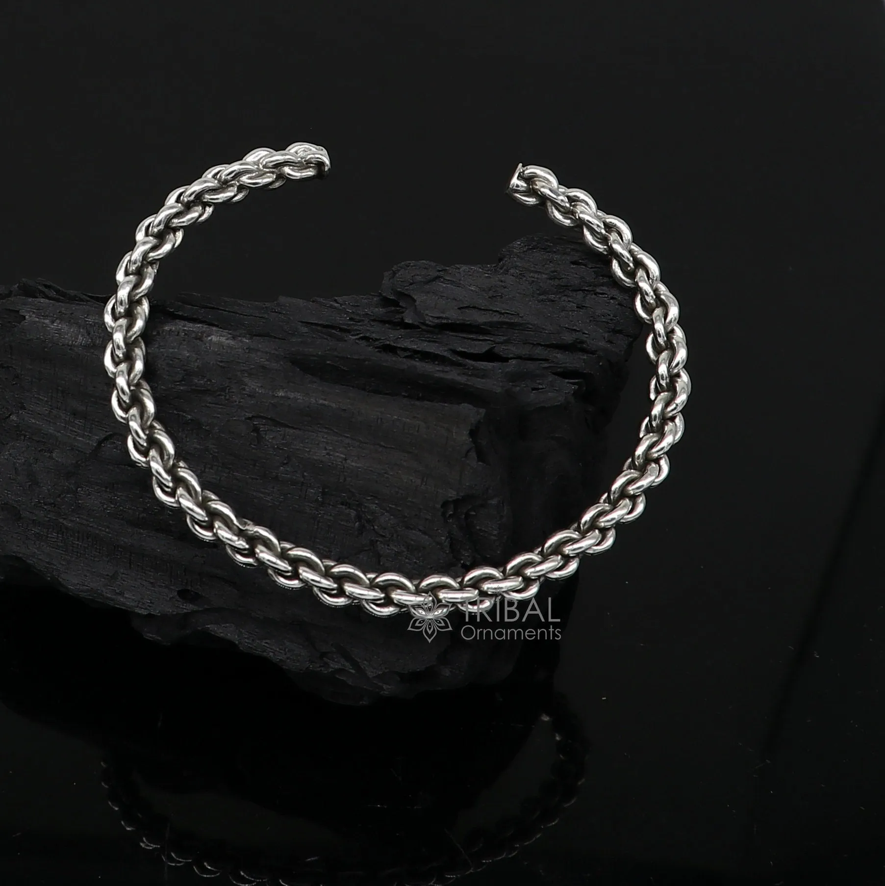 925 sterling silver handmade Unique stylish design fashion kada cuff bracelet, cuff kada unsex gifting jewelry solid silver kada cuff155