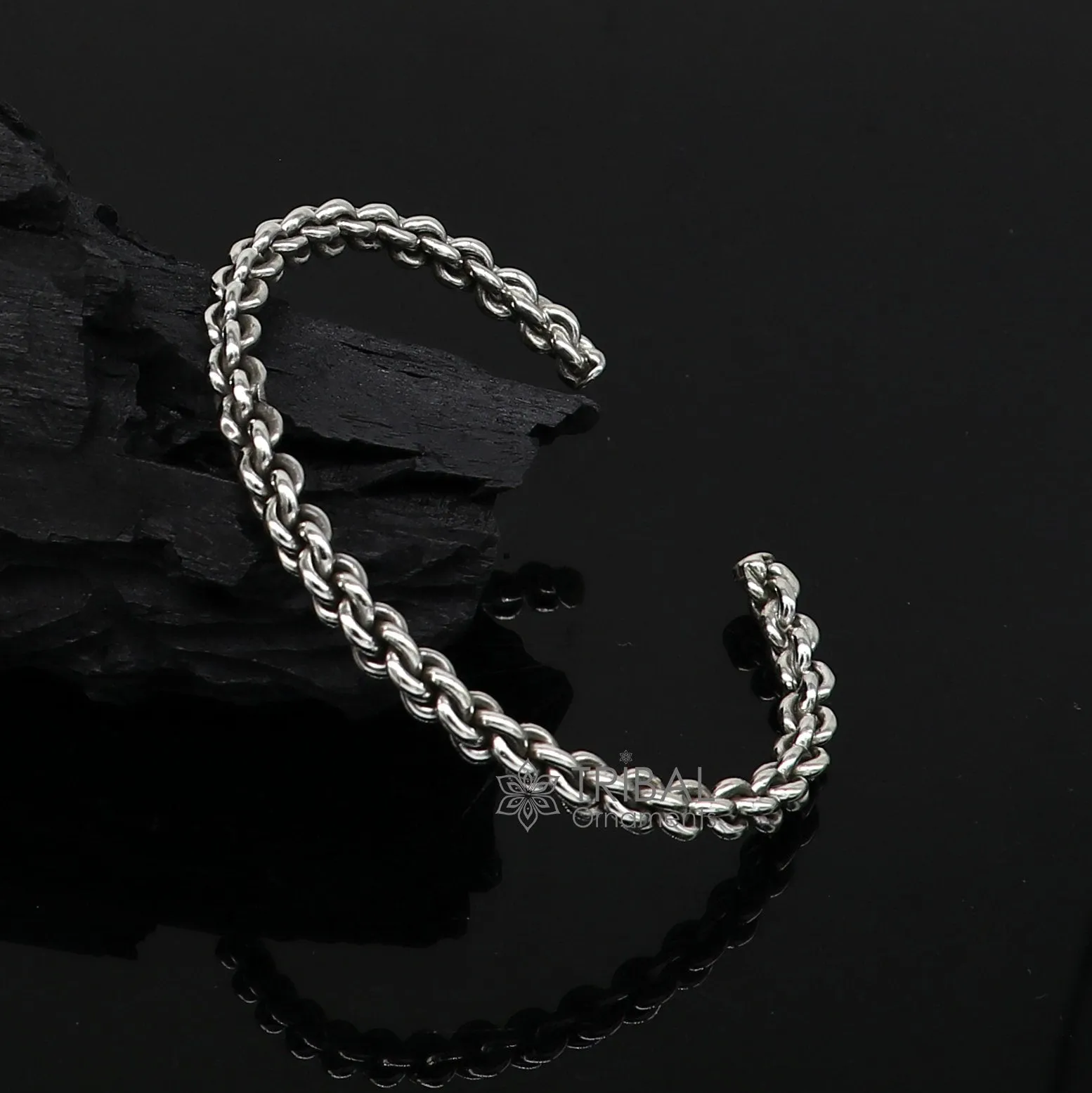925 sterling silver handmade Unique stylish design fashion kada cuff bracelet, cuff kada unsex gifting jewelry solid silver kada cuff155