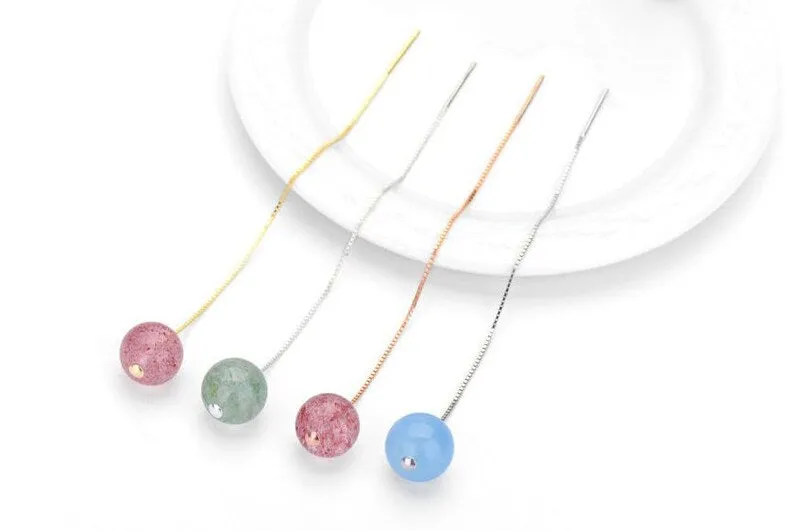 925 Sterling Silver Threader Earring Earwire 90mm