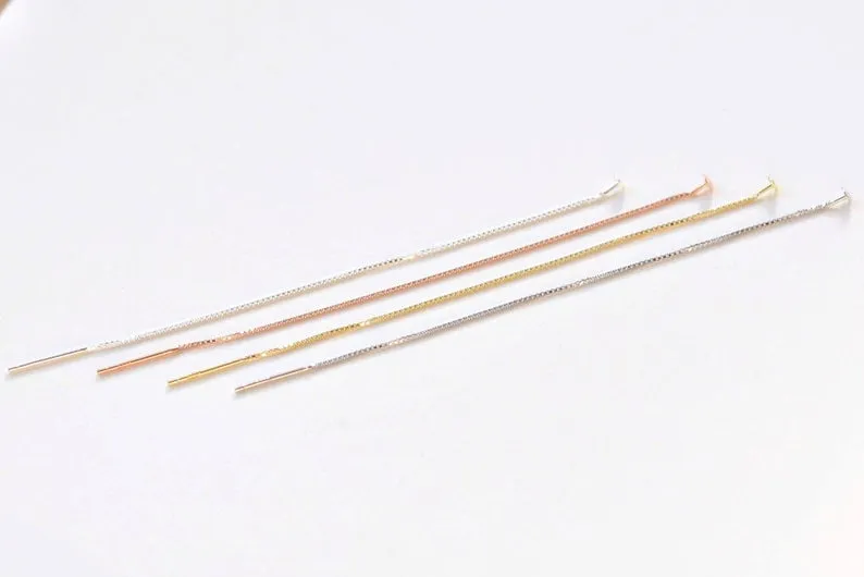 925 Sterling Silver Threader Earring Earwire 90mm