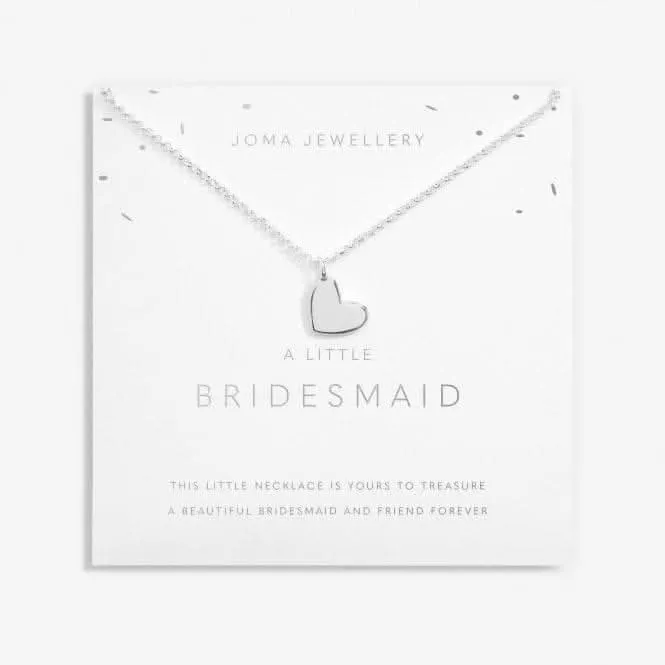 A Little Bridesmaid Silver Plated 46cm   5cm Necklace 6824