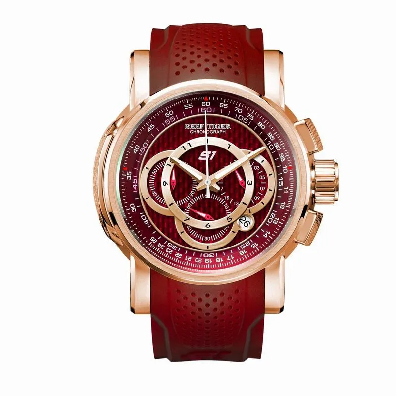 Add a Pop of Color to Your Collection with the Reef Tiger RT Designer Sport Rose Gold Unisex Watches