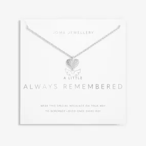 Always Remembered Silver 46cm   5cm Necklace 6111