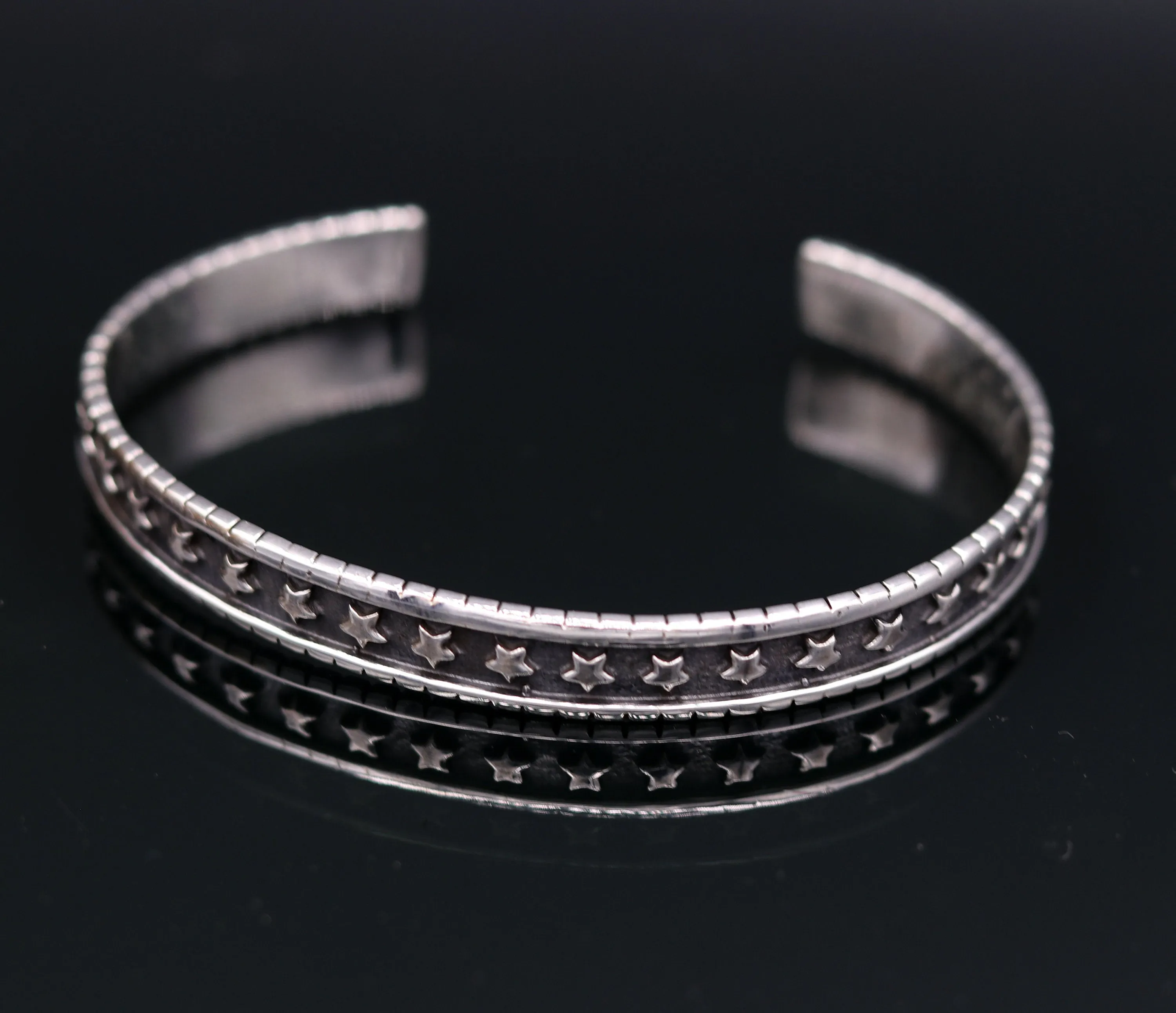 Amazing Vintage antique design 925 sterling silver cuff bangle bracelet adjustable kada unisex personalized gifting jewelry nsk145