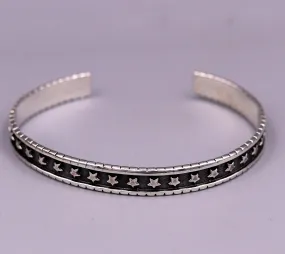 Amazing Vintage antique design 925 sterling silver cuff bangle bracelet adjustable kada unisex personalized gifting jewelry nsk145