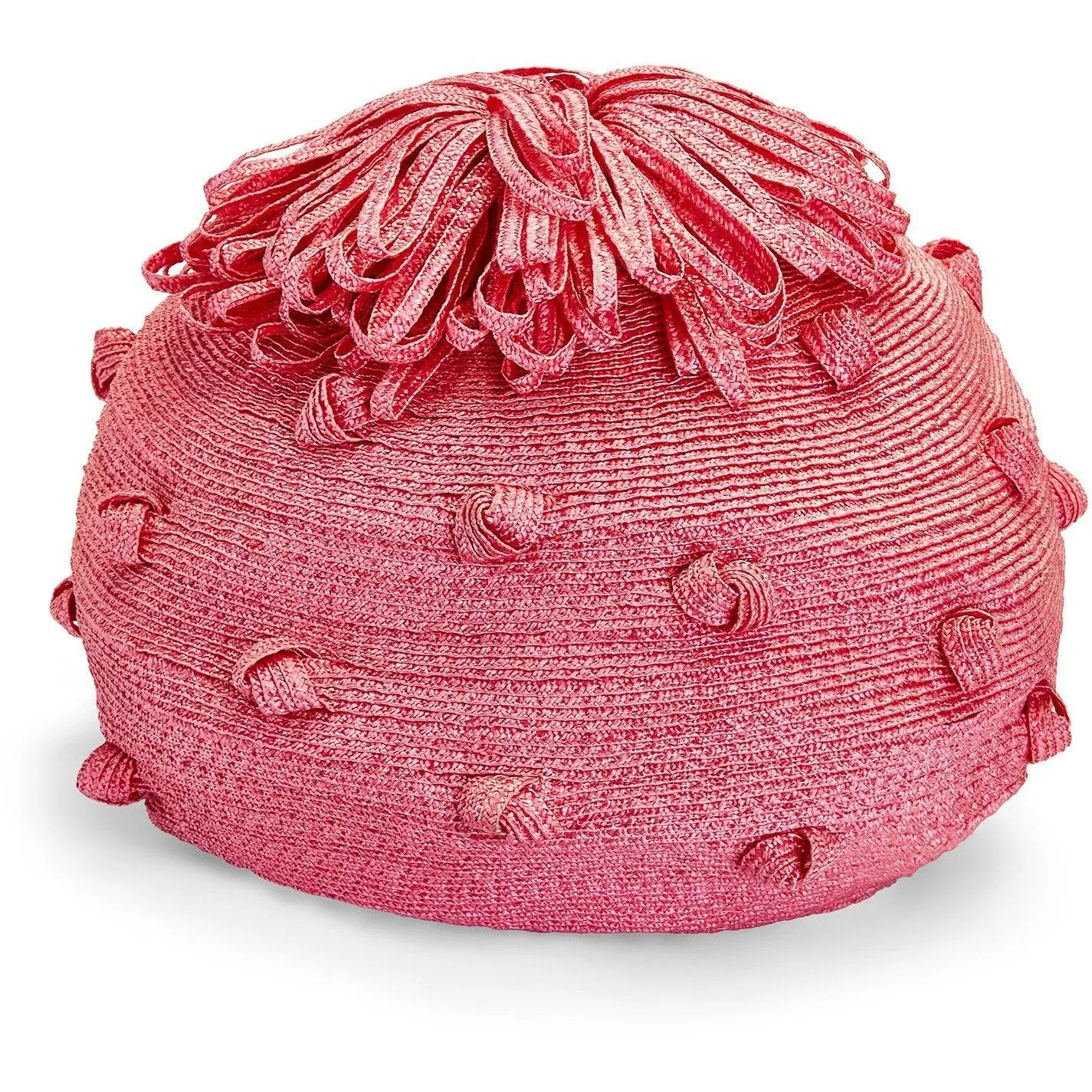 ARCHIVE - 1960s Royal Milliner Simone Mirman Straw Bobble Hat