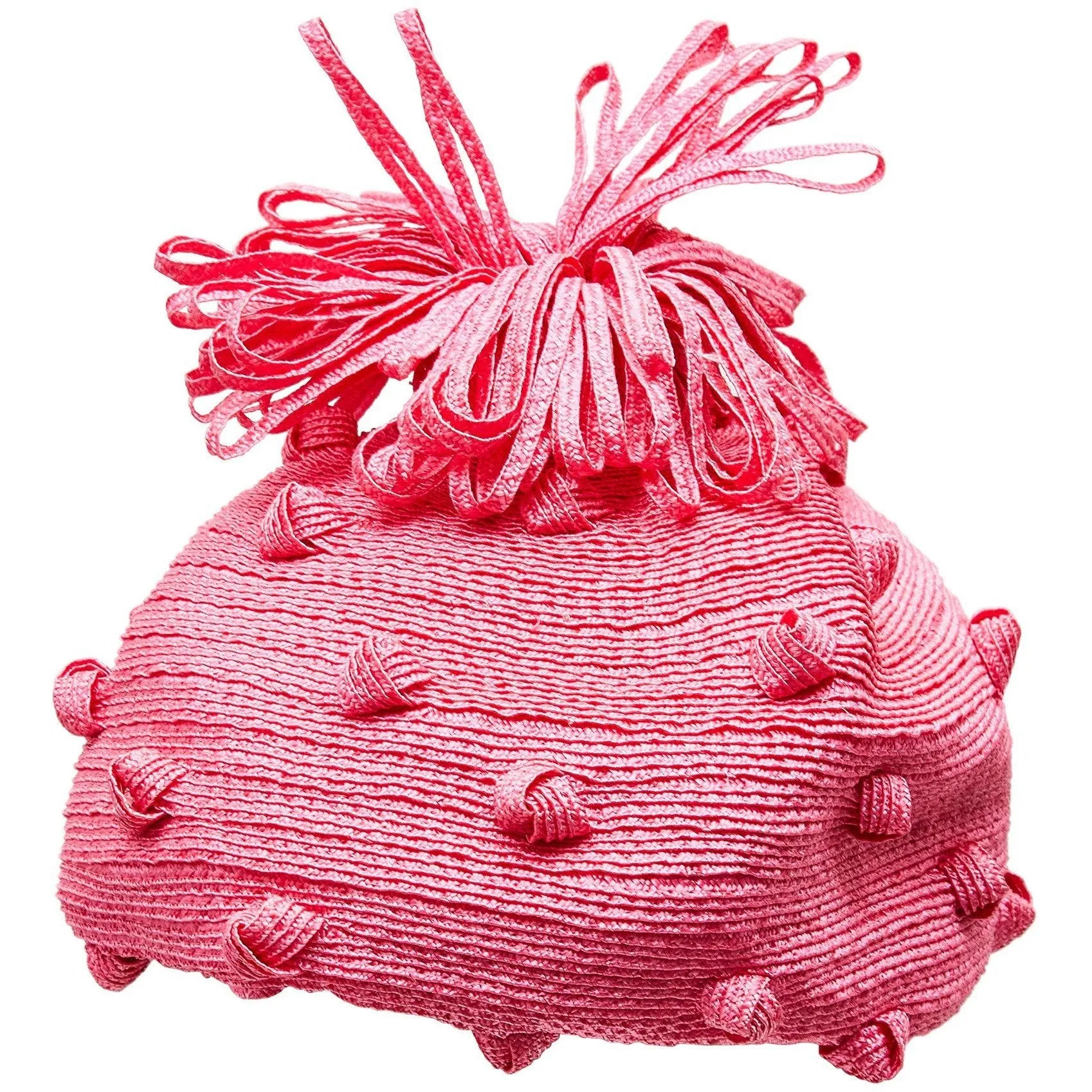 ARCHIVE - 1960s Royal Milliner Simone Mirman Straw Bobble Hat