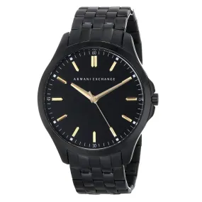 Armani Exchange Men's Black Face Black Band Watch AX2144