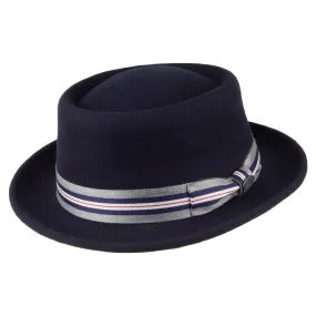 Bailey Hats Klaxon Pork Pie Hat - Navy Blue