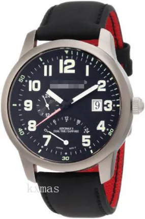 Bargain Elegant Faux Leather 22 mm Watch Strap 1M-SP90B12B_K0028191