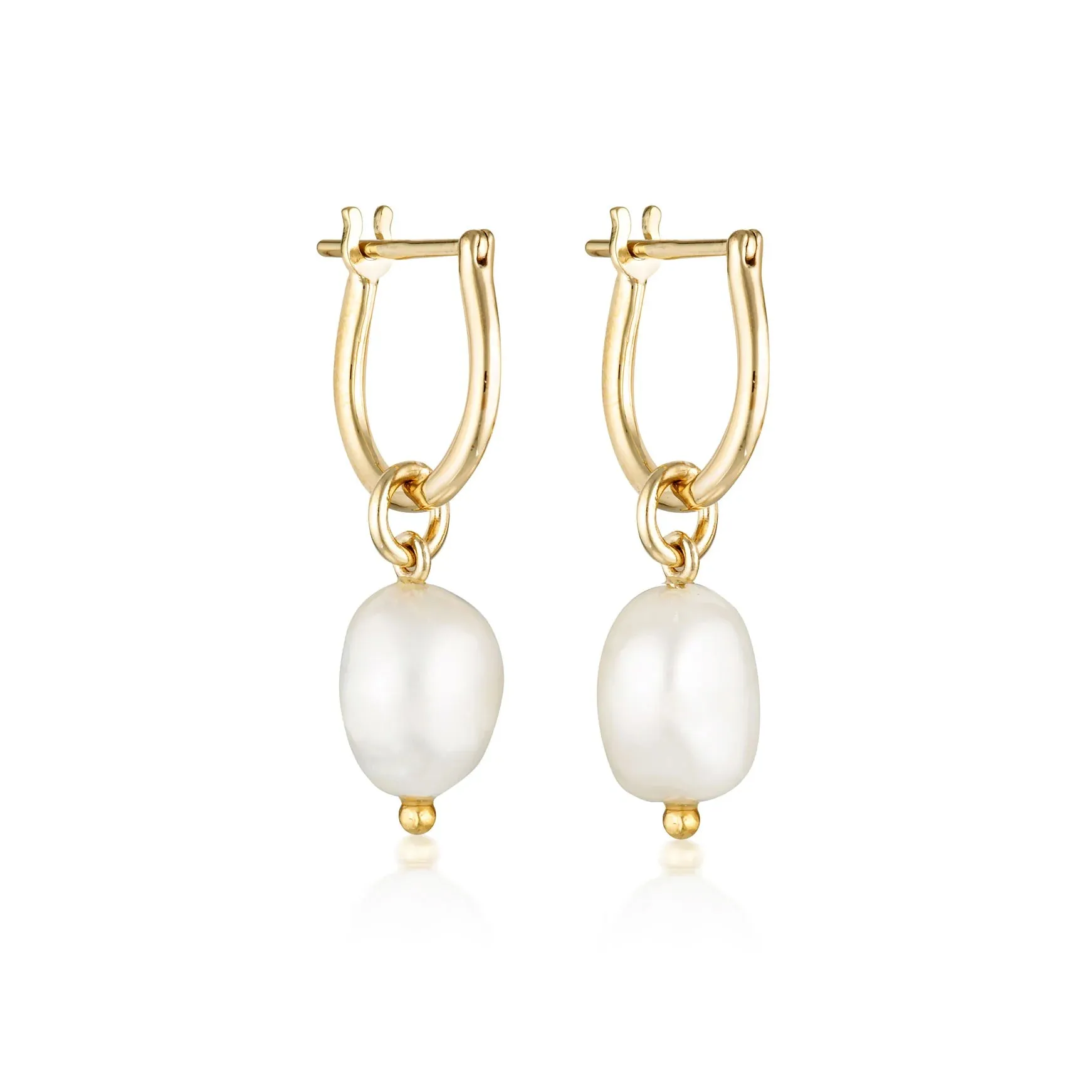 Baroque Pearl Basic Hoop Earring