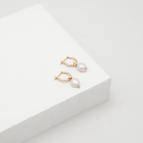 Baroque Pearl Basic Hoop Earring