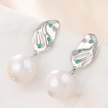 Baroque Style Pearl Earring Setting-Jewelry DIY Settings Supply