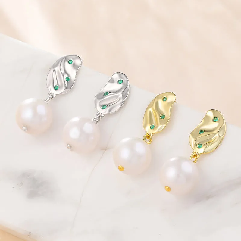 Baroque Style Pearl Earring Setting-Jewelry DIY Settings Supply