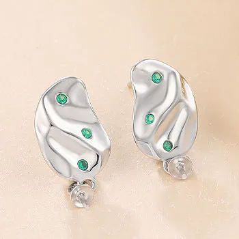 Baroque Style Pearl Earring Setting-Jewelry DIY Settings Supply