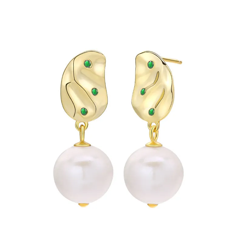Baroque Style Pearl Earring Setting-Jewelry DIY Settings Supply