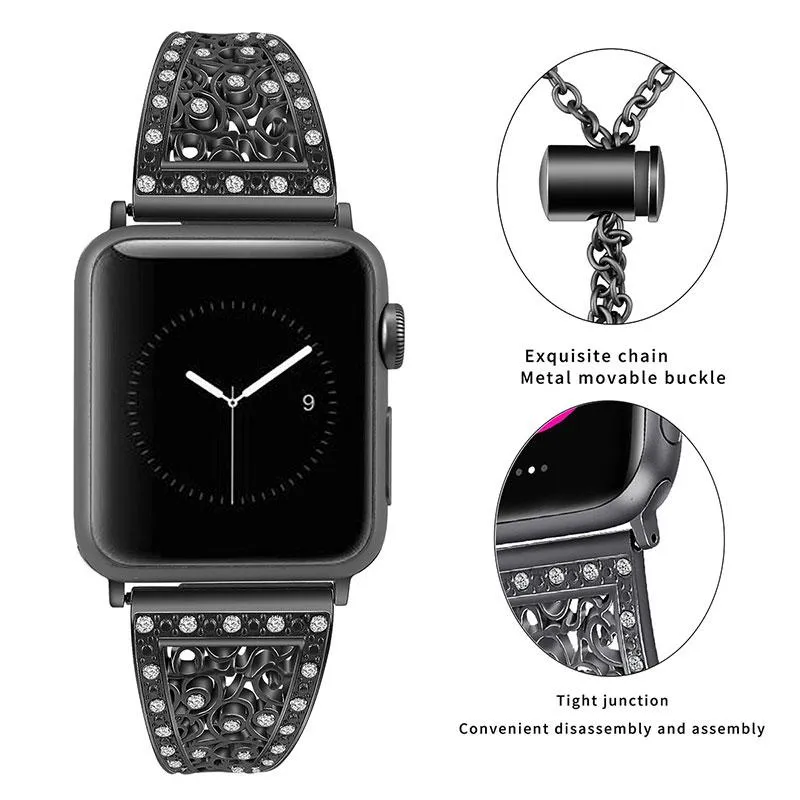 bedazzled apple watch band Bracelet Bangle Apple Watch Band Wristband Women