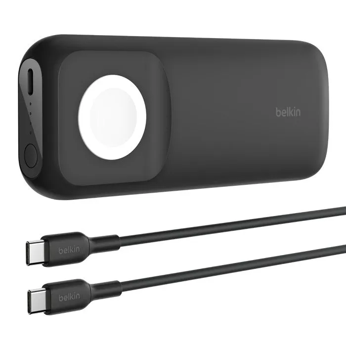 Belkin Power Bank 10K with Apple Watch Fast Charger - Black