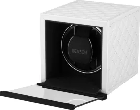 Benson Watch Winder Single Swiss Series 1.20 White Leather Limited Edition