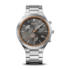Bering Men's Titan Chrono | brushed silver | 11743-709