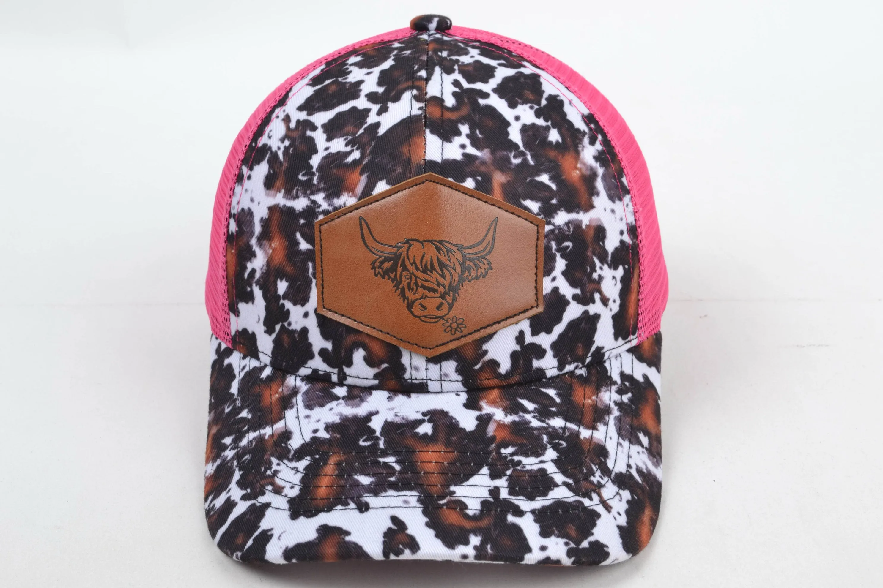 Black and Brown Highland Cow Trucker Hat